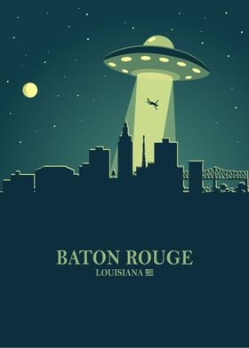 Baton Rouge Skyline Ufo