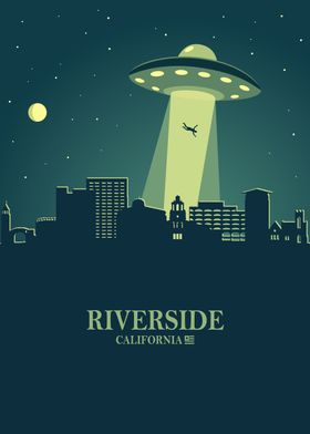 Riverside City Skyline Ufo