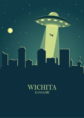 Wichita City Skyline Ufo