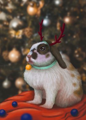 Christmas rabbit