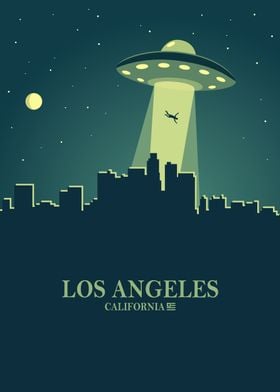 Los angeles Skyline Ufo