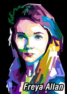 freya allan pop art