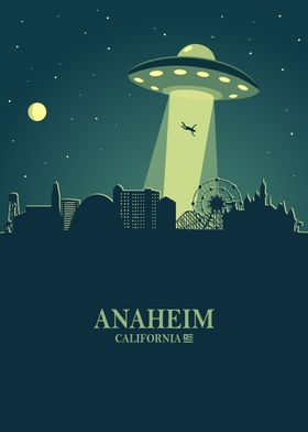 Anaheim City Skyline Ufo