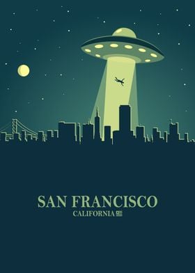 San Francisco Skyline Ufo