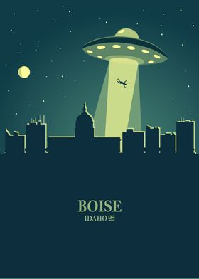 Boise City Skyline Ufo
