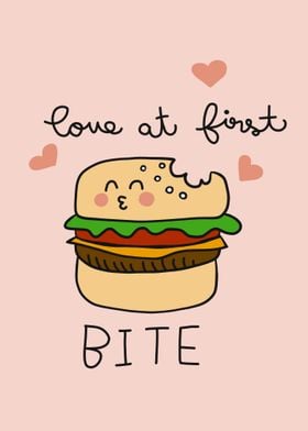 Love at first bite burger