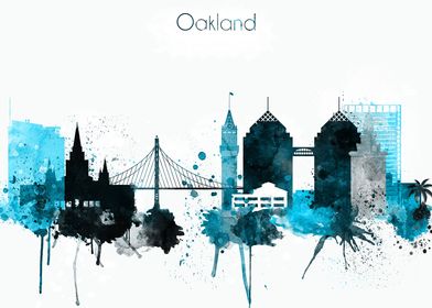 Oakland California Skyline