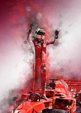 Lewis Hamilton Hammertime' Poster, picture, metal print, paint by pxlG, Displate