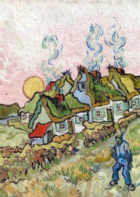 Van Gogh Houses and Figure