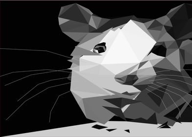 mouse low poly art