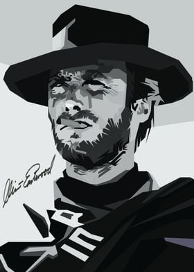 clint eastwood silhouette