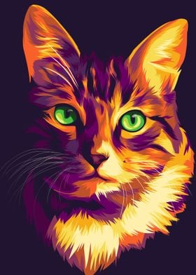 cat pop art