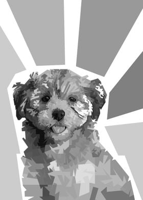 Dog art illustration