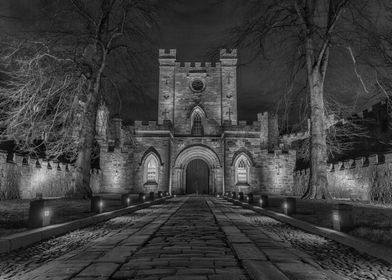 Durham Castle at night