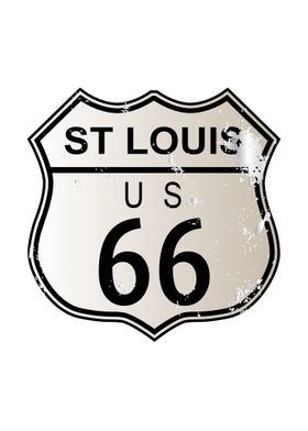 St Louis Route 66 Sign