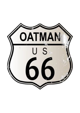 Oatman Route 66 Sign