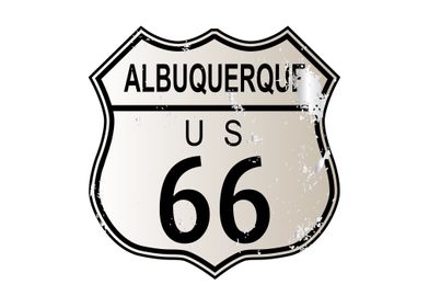 Albuquerque Route 66 Sign
