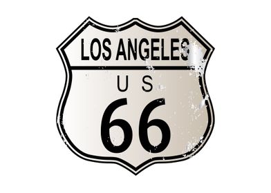 Los Angeles Route 66 Sign
