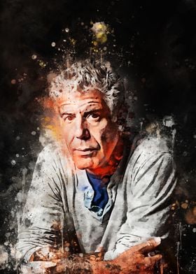 Definere Sikker Charlotte Bronte Anthony Bourdain 3' Poster by Muhammad Irsan | Displate