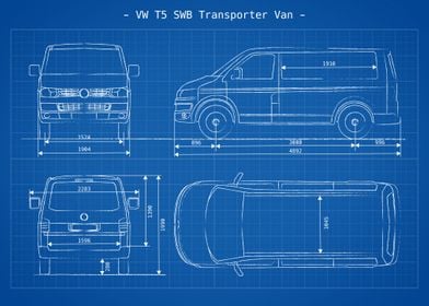 VW T5 SWB Blueprint