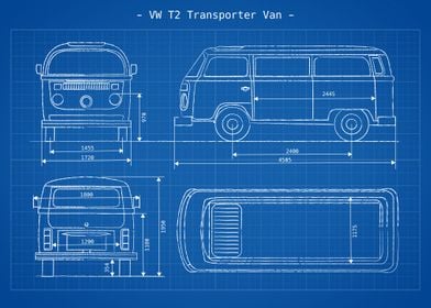 VW T2 SWB Blueprint