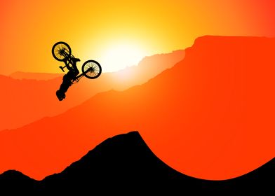 Downhill mountain biking