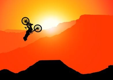 Downhill mountain biking