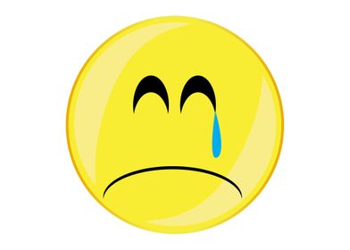 Unhappy Crying Smile Face 