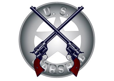 US Marshal Guns and Badge