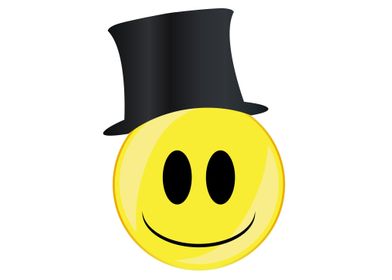 Posh Smile Face Button