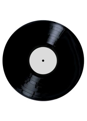 Blank White Label Record