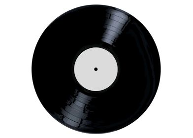 Blank White Label Record