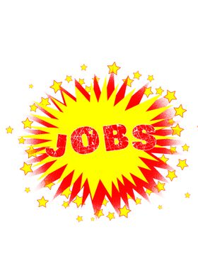 Cartoon Yellow Jobs Splash