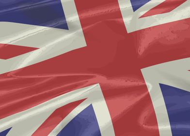 Silk Union Jack Flag