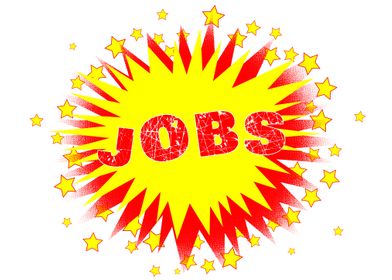 Cartoon Yellow Jobs Splash