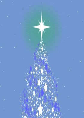 Blue Christmas Tree