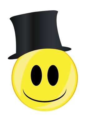 Posh Smile Face Button