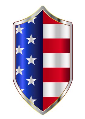 Stars And Stripes Shield