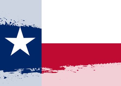 Texas Flag Splash
