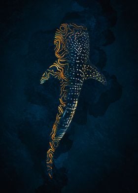 Whale Shark in Gold