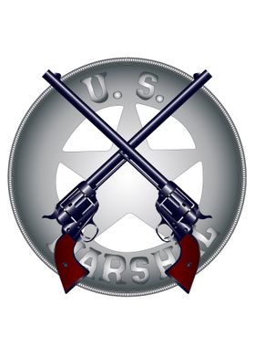 US Marshal Guns and Badge