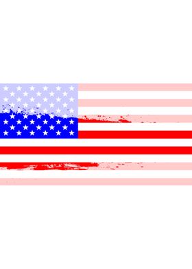 USA Flag Splash