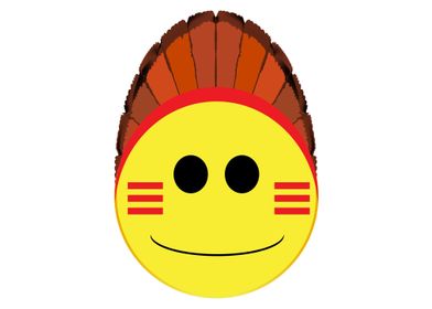 American Indian Smile Face