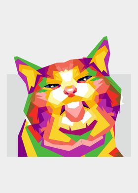 Colorful cat