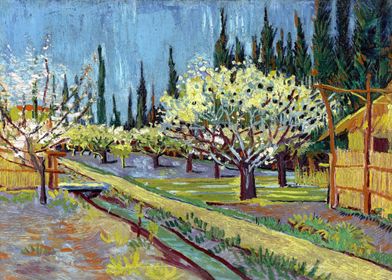 Van Gogh Flowering Orchard