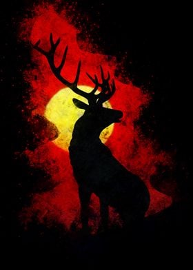 art of the deer night