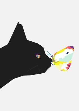 Cat and Butterfly