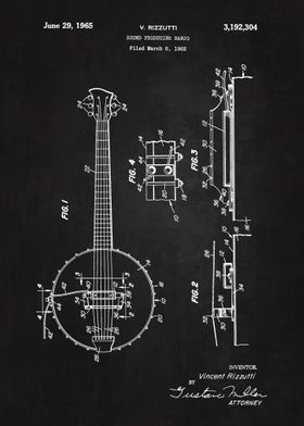 1962 Banjo Patent 