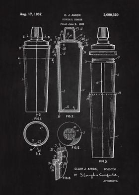 1937 Cocktail Shaker Art