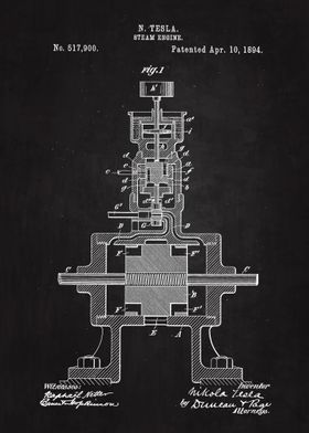 1894 Tesla Steam Engine